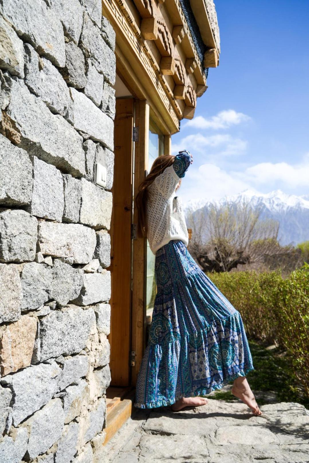 Lchang Nang Retreat-The House Of Trees-Nubra Valley Hotel Sumur Екстериор снимка